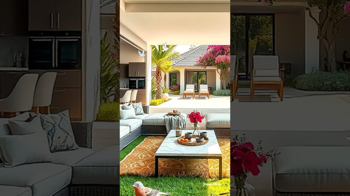 Relax & Refresh – Dreamy Tropical Outdoor Space #home #eleganthomes #outdoorliving #garden