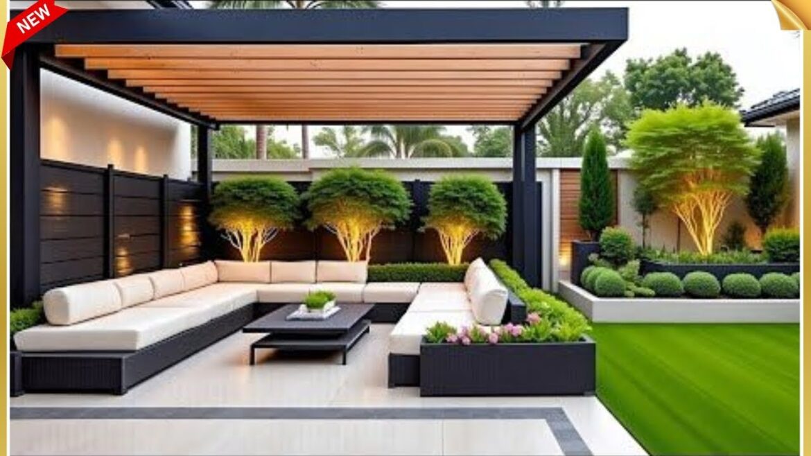Trending Patio Design Ideas | Modern Outdoor Living Spaces 🌿🏡| Modern backyard landscaping Ideas|