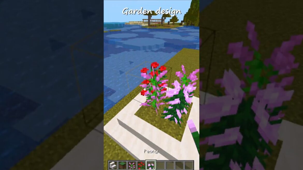Garden design 🌼🌿🪴#minecraft #minecrafttutorial #minecraftbuilds