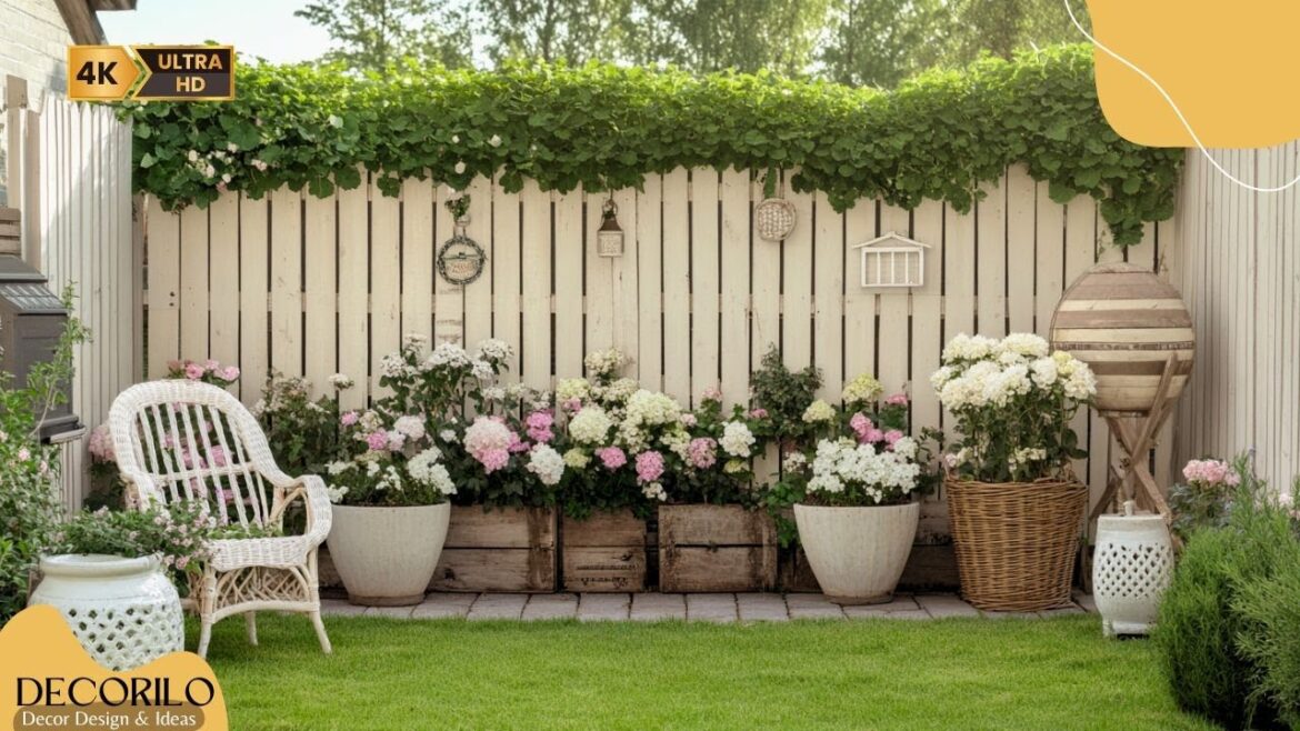 Rustic Garden Fence Ideas | Budget DIY Home Renovation for Tiny Outdoor Spaces