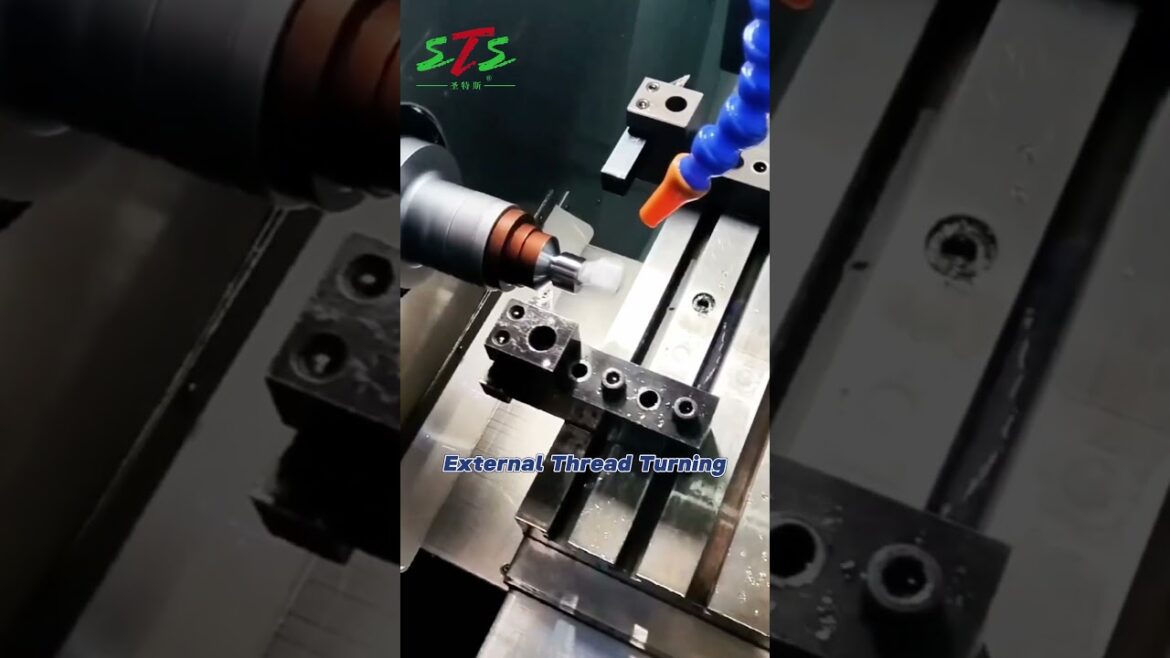 How We Machine a Stainless Steel Double Male Threaded Connector on GT46 CNC Lathe? #cnc #cnclathe