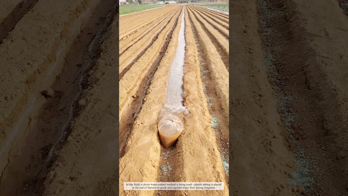 Irrigation Revolution: Smart Water Control with Plastic Tubes #farmer #farming Irrigation Revolution: Smart Water Control with Plastic Tubes #farmer #farming