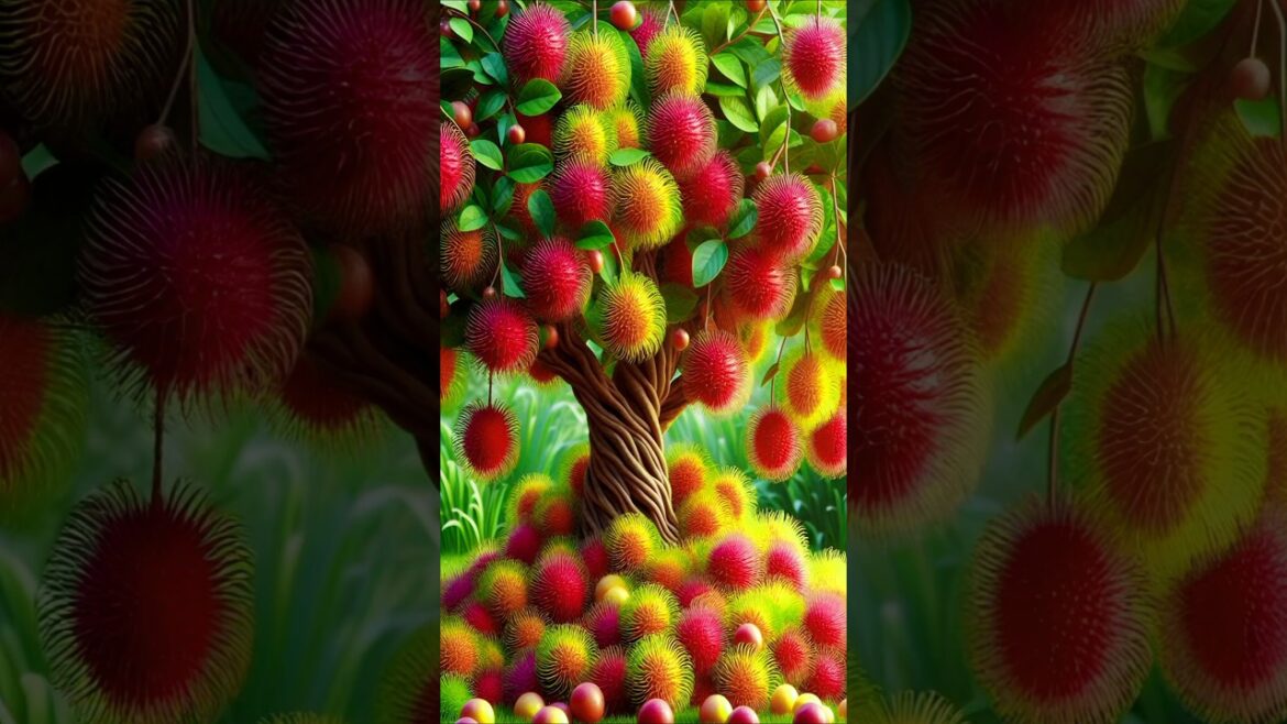 easy and fast method to grow and propagate rambutan fruit trees. #garden #plants