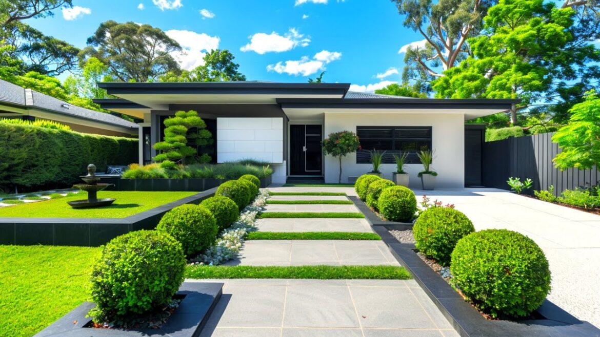 Elevate Your Front Yard Landscaping in 2025: Stunning Design Ideas for White-Themed Homes!