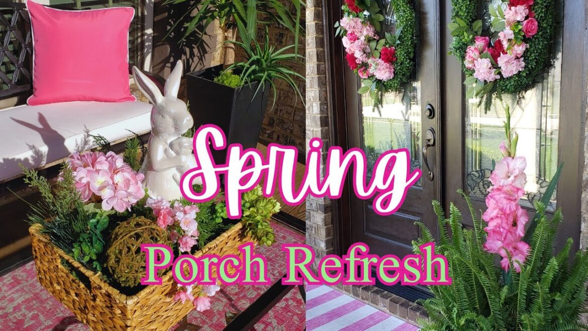 Spring Porch Refresh – Tips on Spring Container Gardening, Basket Vignettes, & Curb Appeal & More Spring Porch Refresh - Tips on Spring Container Gardening, Basket Vignettes, & Curb Appeal & More
