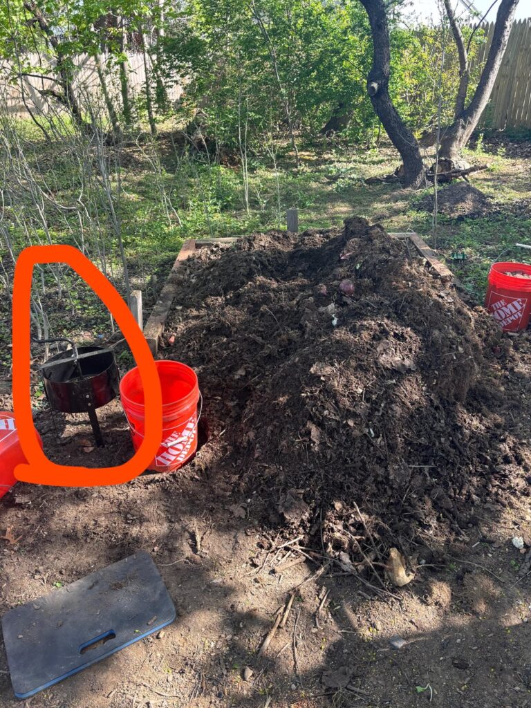 Compost sifting made easy Compost sifting made easy