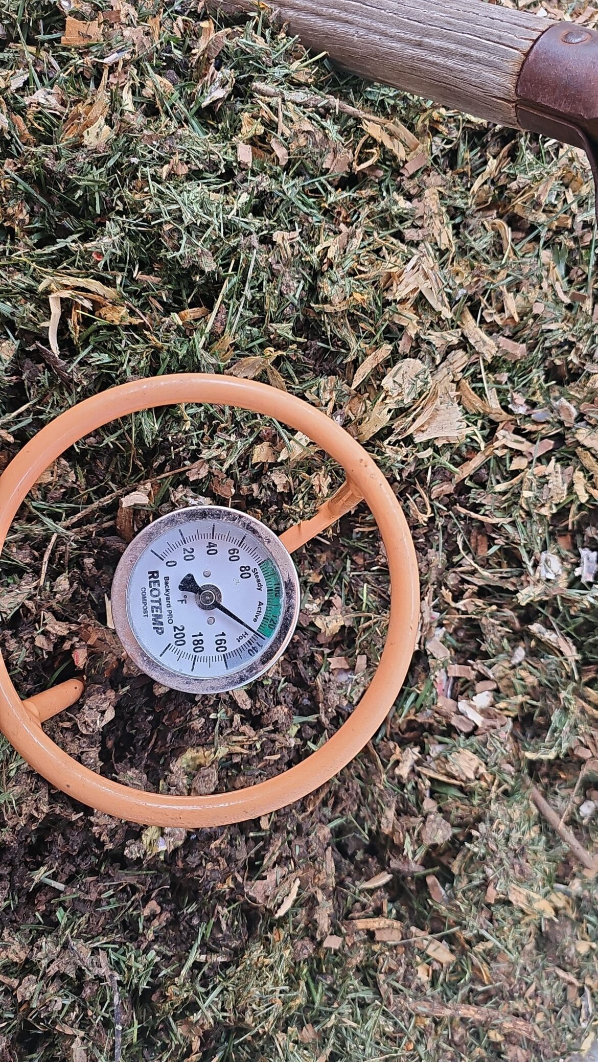 I hit the 130 mark for hot compost and I'm feeling great