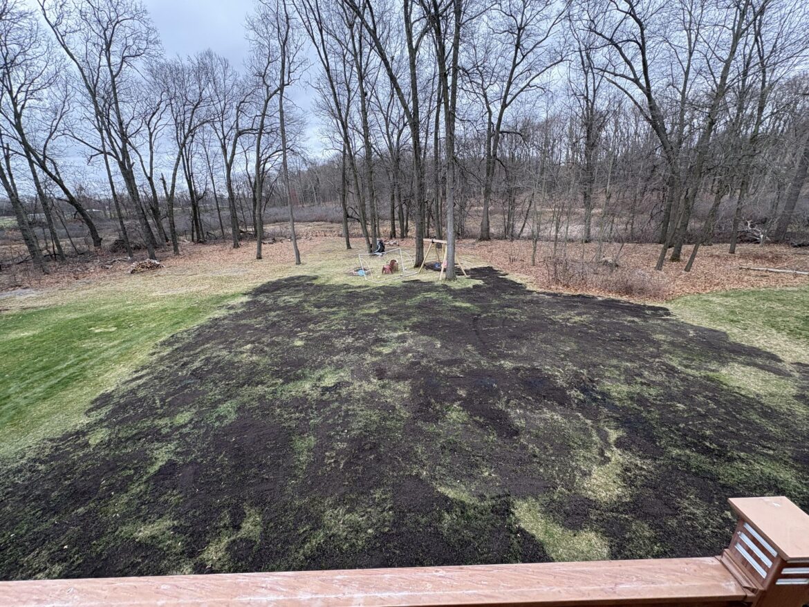 Just finished top dressing. 5cu. yd. What’s next??