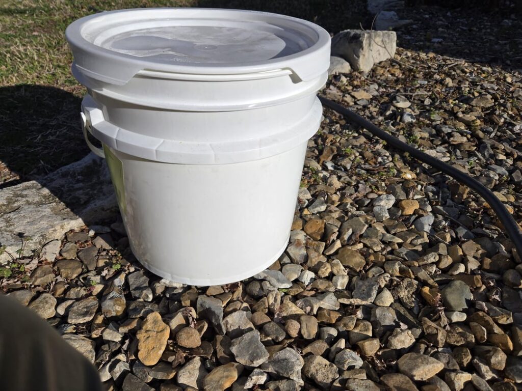 Using a Food Grade Bucket for an In-Ground Compost Bin
