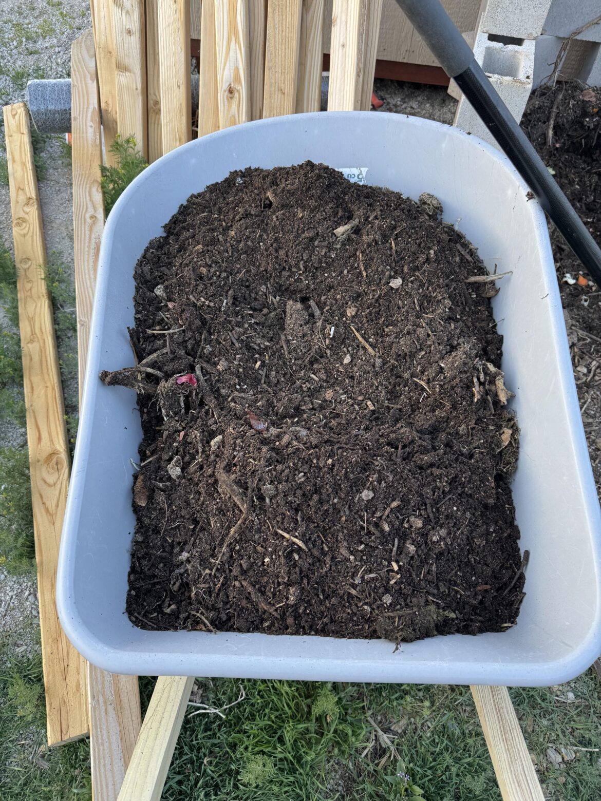 First year composting results…