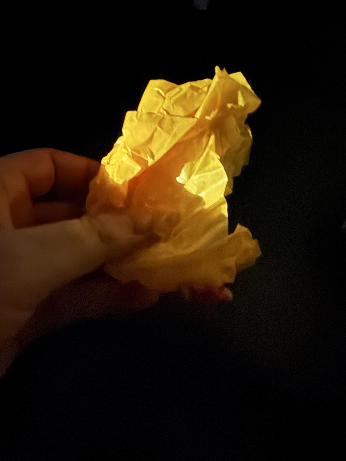 Very yellow food wrapper.