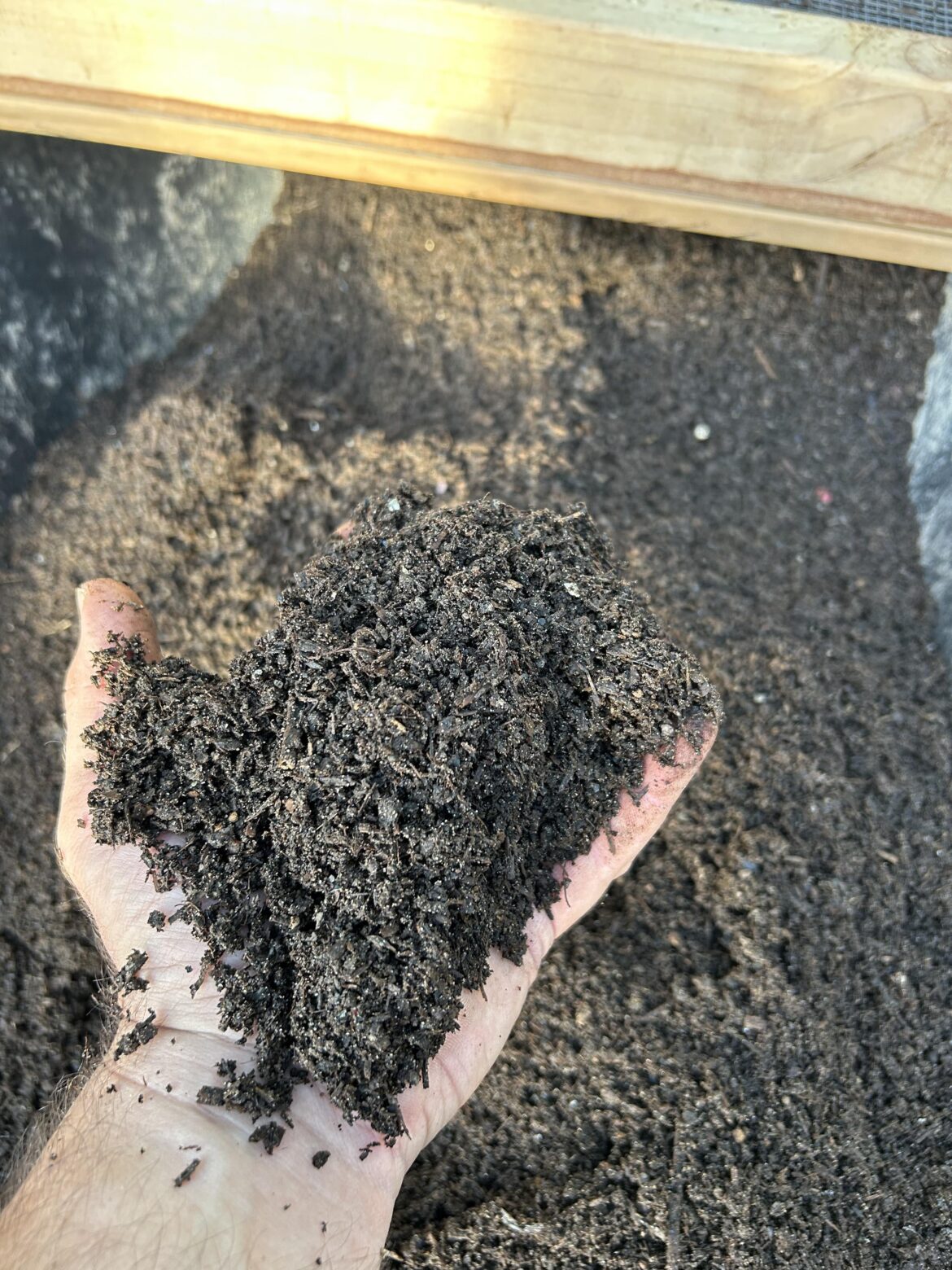First hot compost done First hot compost done