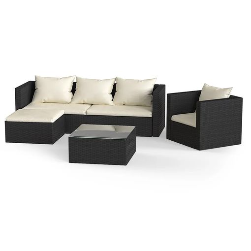 Promotional picture of Debenhams 5-piece corner sofa rattan garden furniture set
