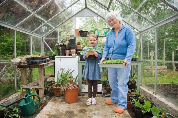 A Generic Photo of a grandmother and her granddaughter in a greenhouse. PA Photo/thinkstockphotos.