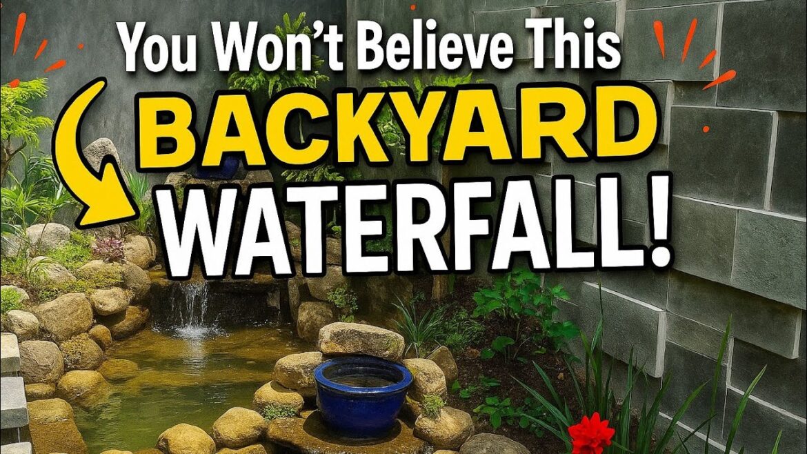Home decorating ideas making at home || DIY backyard pond and stone wall Home decorating ideas making at home || DIY backyard pond and stone wall