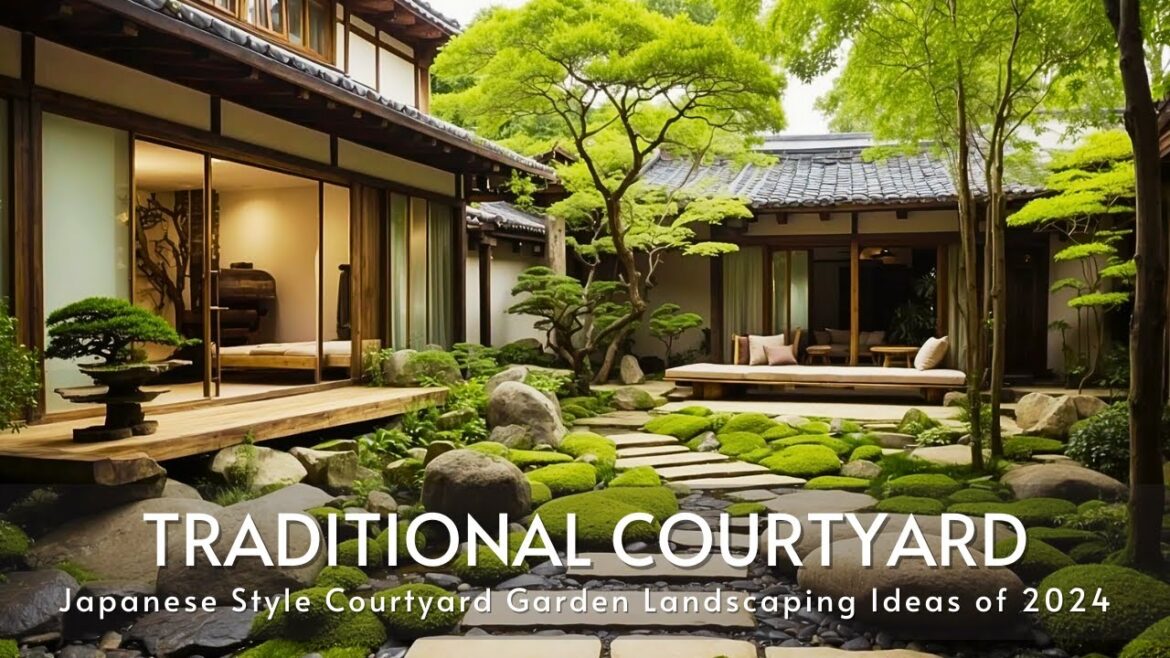 Harmonizing Architecture and Nature: Traditional Courtyard House Designs Ideas 2024 | Japanese Style