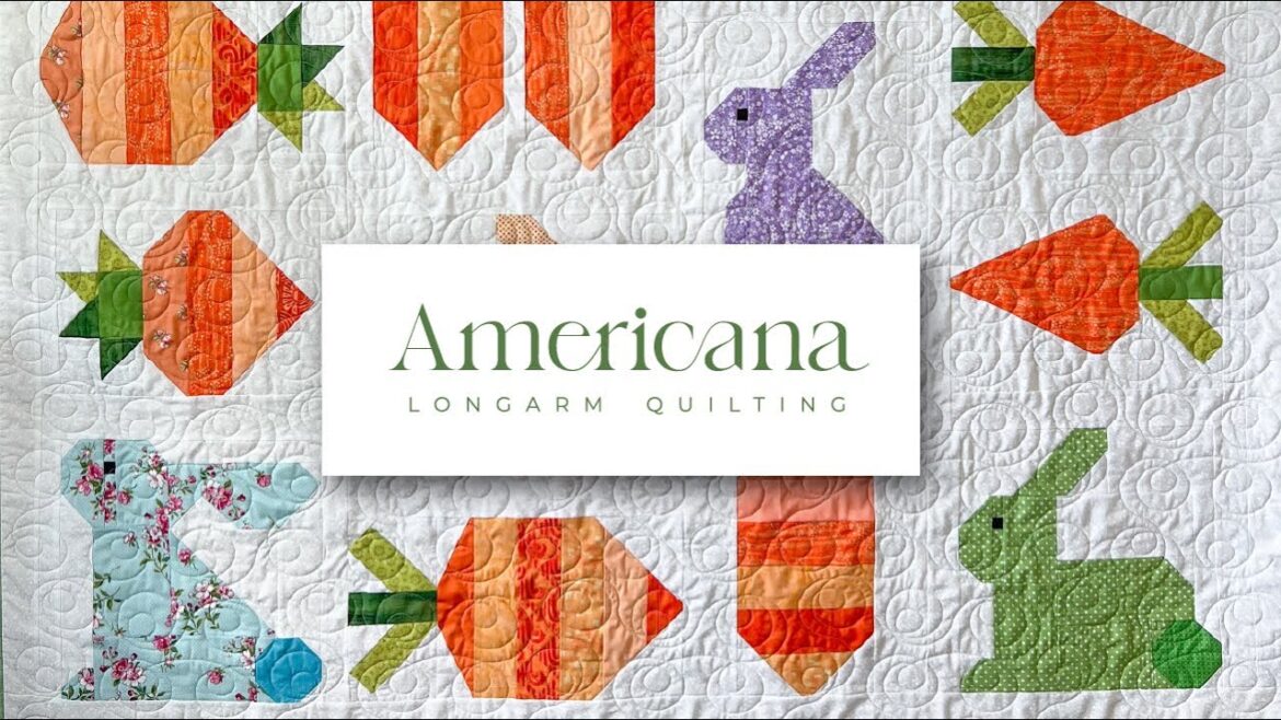 Bunnies in The Garden Quilt Tutorial | Springtime Easter Quilt Tutorial 🌷