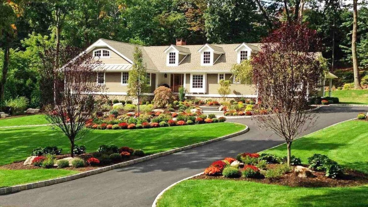 DRIVEWAY LANDSCAPING DESIGN IDEAS | BEST FRONT YARD DRIVEWAY ENTRANCE LANDSCAPE GARDEN INSPIRATION