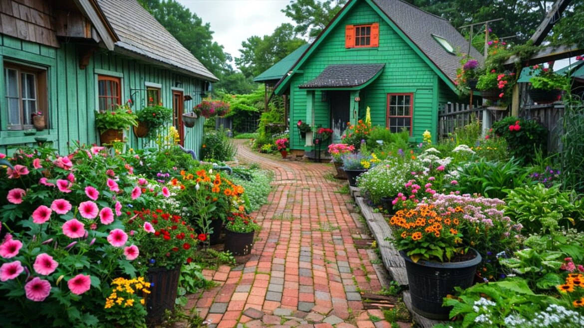 Rustic Container Garden Ideas 2025: Rustic Spring Flower Bed Landscaping