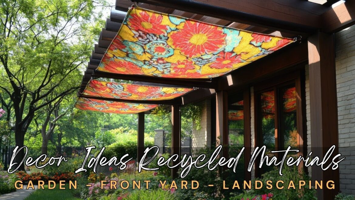 🌺🌻 2025 Small Garden Ideas: Front Yard Garden & Small Landscaping Decor Using Recycled Materials