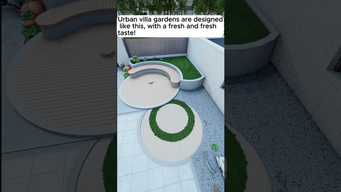 Urban villa gardens are designed like this, with a fresh and fresh taste! #GardenDesign #Garden