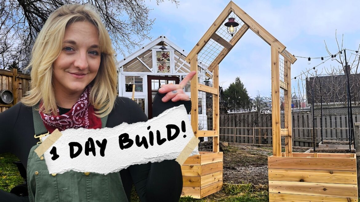 DIY Garden Arbour in 1 Day! | Transforming My Garden Entryway