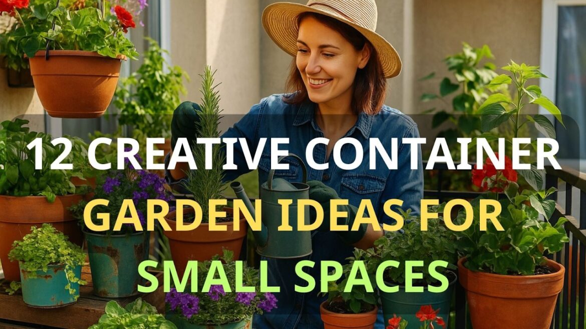 12 Creative Container Garden Ideas for Small Spaces | Home Gardening Inspiration by Earthly Delights 12 Creative Container Garden Ideas for Small Spaces | Home Gardening Inspiration by Earthly Delights