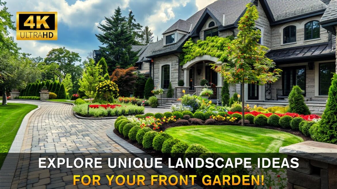 Front Yard Landscape: A Beautiful Front Yard with This Inspiring Landscape Idea! Front Yard Landscape: A Beautiful Front Yard with This Inspiring Landscape Idea!