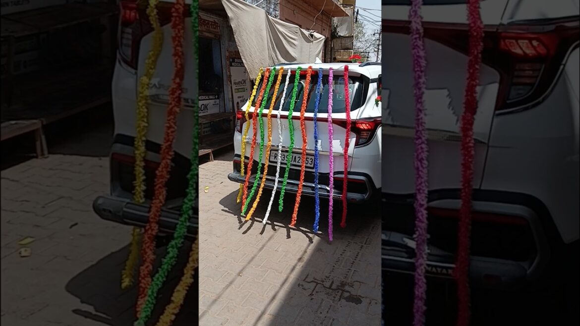 Rajasthani Style Wedding Ceremony Car Decoration 🌹🌹🌹#shortsfeed #youtubeshorts #shorts #wedding