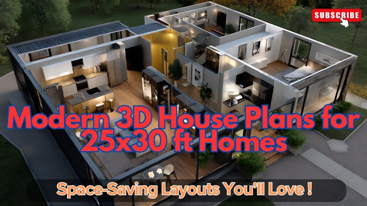 Modern 3D House Plans for 25x30 ft Homes | Space-Saving Layouts You’ll Love