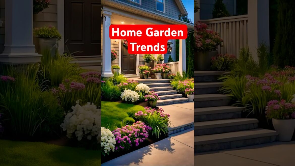 Front Yard Landscape Design Ideas | Front Lawn Designs #trending #youtubeshorts #patio #frontyard