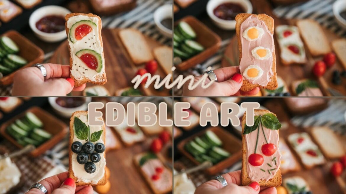 Edible Art: These garden toasts combine creative and crunch in one beautiful bite