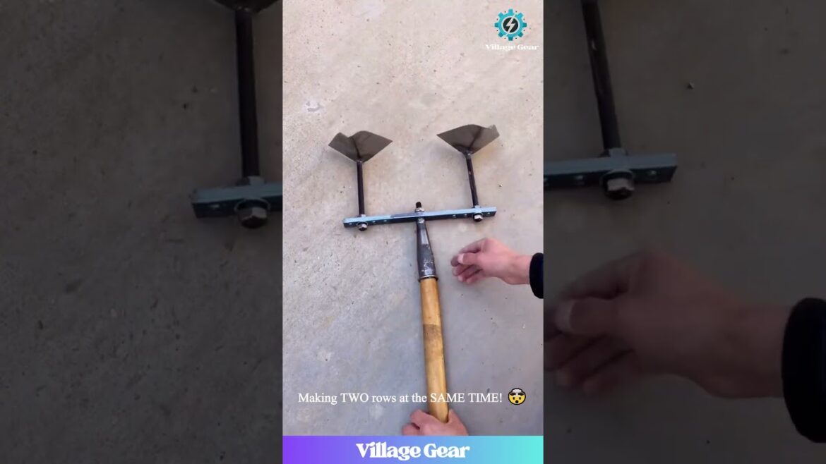 REVOLUTIONARY Farming Tool Makes Planting TWICE As Fast?! 🤯 #farminghacks #gardening #invention