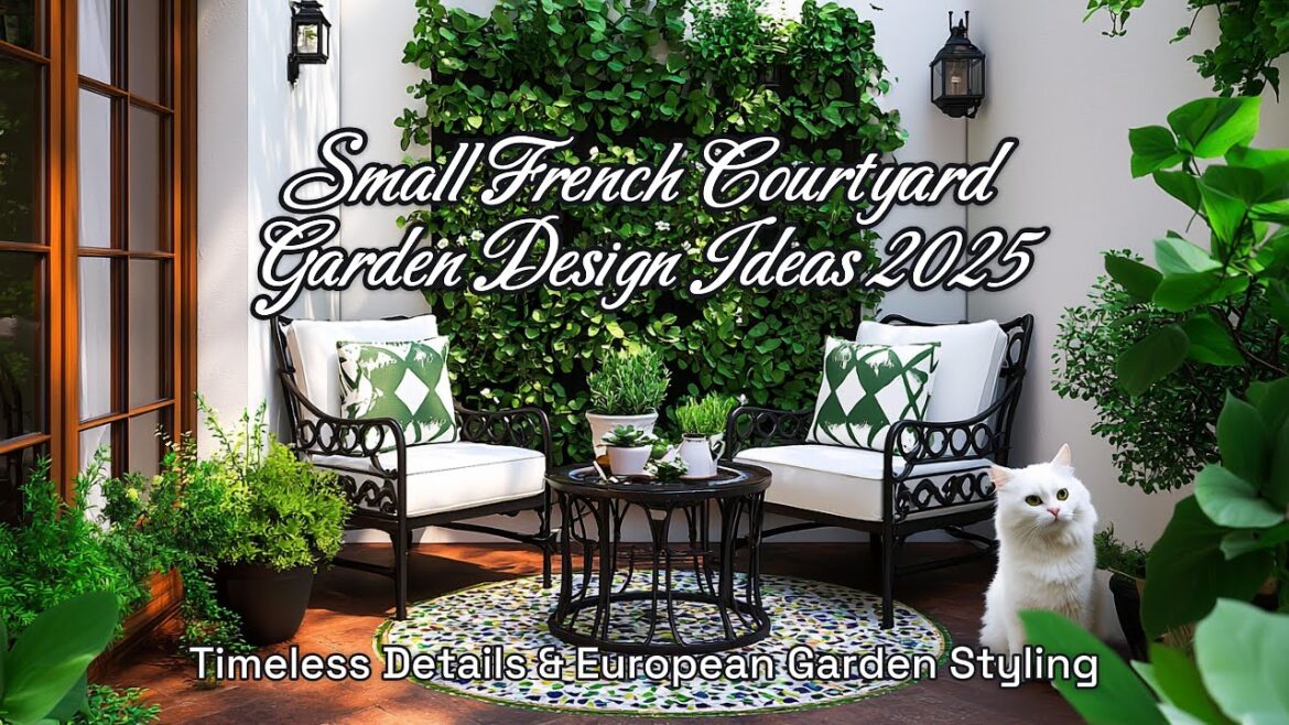 Small French Courtyard Garden Design Ideas 2025 | Timeless Details & European Garden Styling