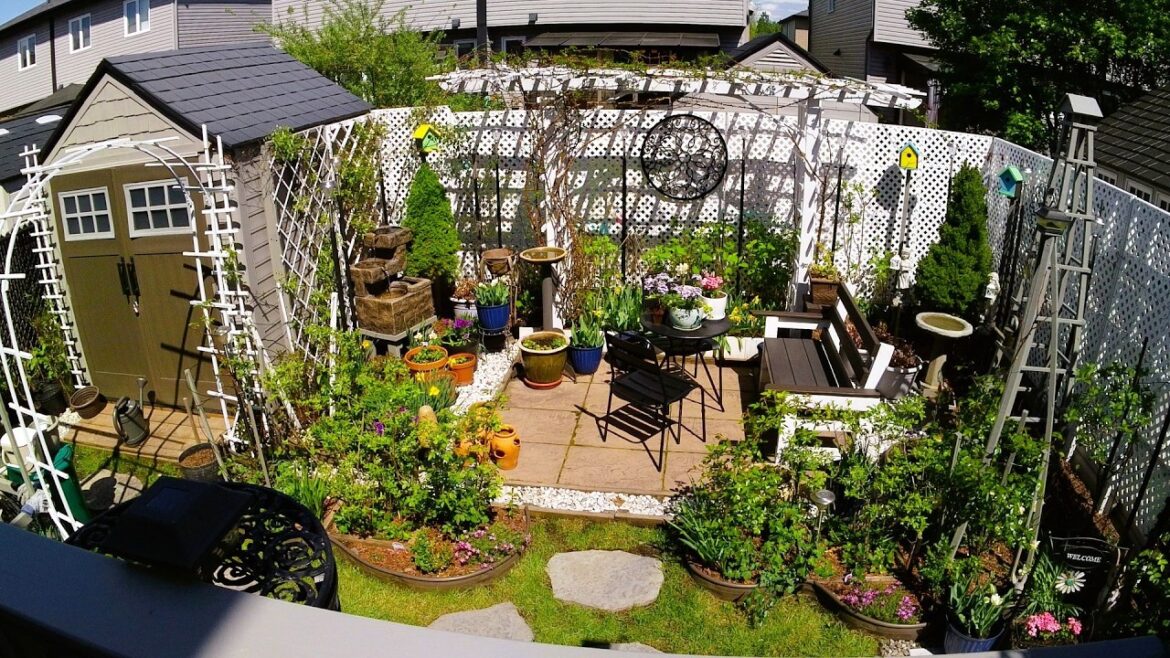 MAY Relaxing Tiny Backyard & Front yard Garden Tour #garden #new #gardening #plants #flowers #relax