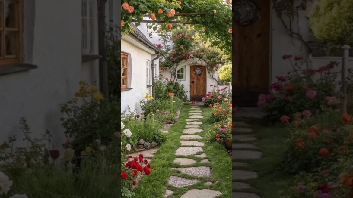 Front yard Garden Decor Ideas #shortsfeed #ytshorts #youtubeshorts #shorts