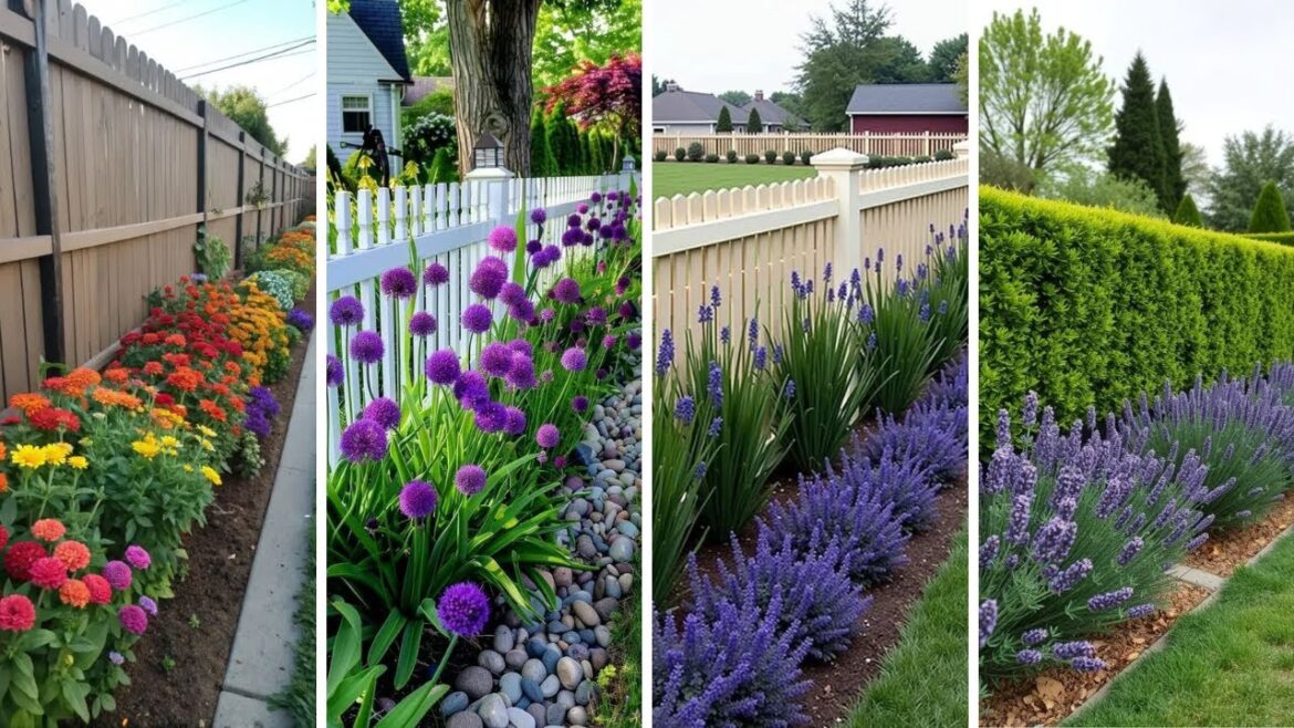 CREATIVE! FENCE GARDEN DESIGN IDEAS | 10 EASY GARDEN LANDSCAPING WALL FENCING DECOR INSPIRATION