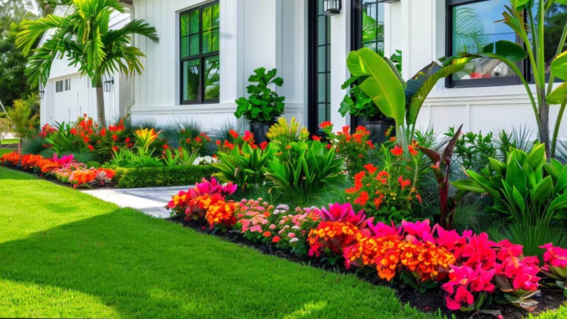 Lush & Colorful Front Yard Landscaping | Tropical Garden Tour by Inspire Garden and Nature Lush & Colorful Front Yard Landscaping | Tropical Garden Tour by Inspire Garden and Nature
