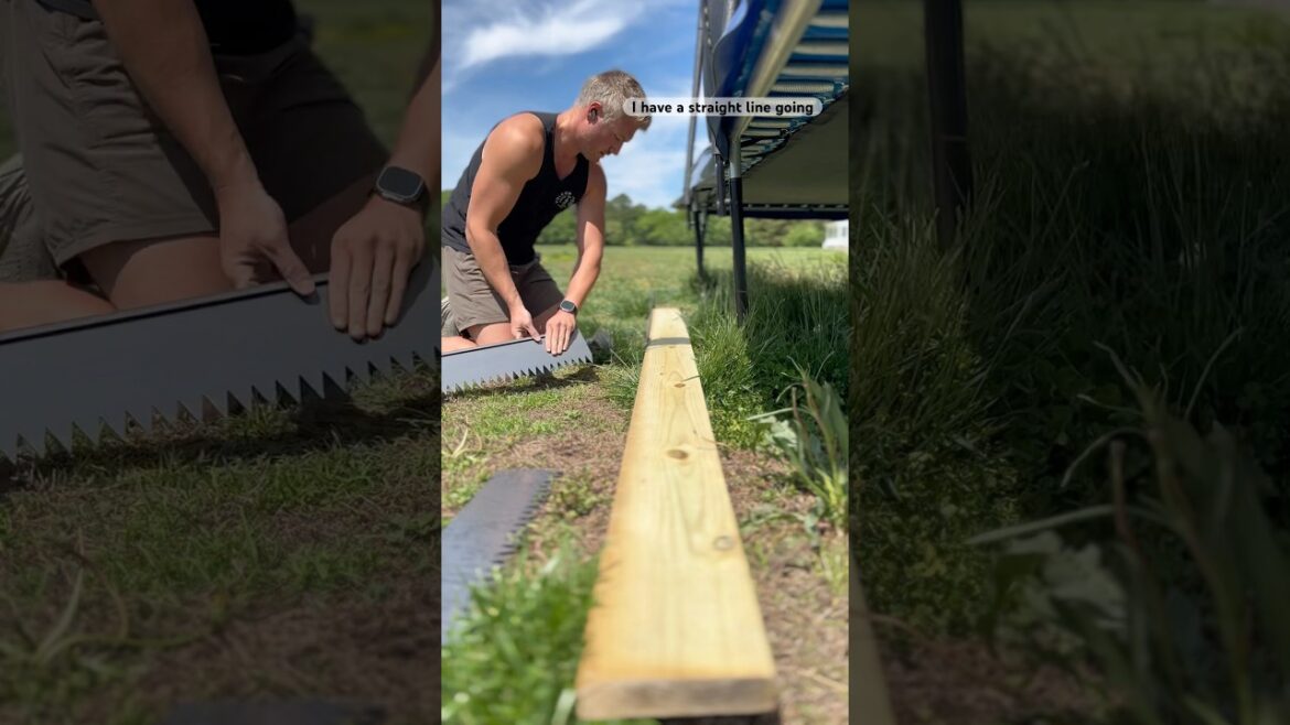 Edging install #lawncare #fyp #diy #contractor #landscape #lawnmower  #gardening