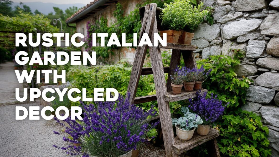 🪴💚 Create a Mediterranean Garden Oasis with Upcycled Decor: Italian Rustic Garden Ideas