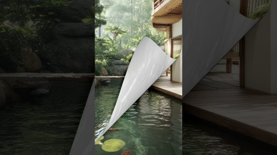 Indoor Koi Pond & Zen Garden Ideas #IndoorKoiPond #ZenGardenInspiration #JapaneseHomeDesign