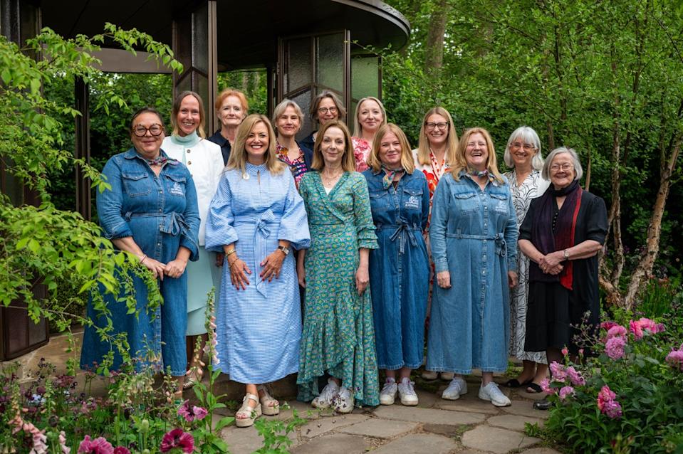 Thompson, Glasshouse founder Kali Kali Hamerton-Stove and Baroness Hale among other members in ‘The Glasshouse Garden’ (Getty Images)