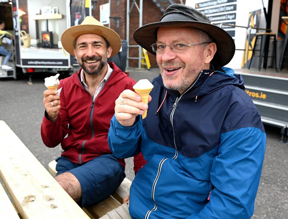 Adham Jaber and Barra O Donnabhain from Aghabullogue at the Mallow Home & Garden Festival 2025. 