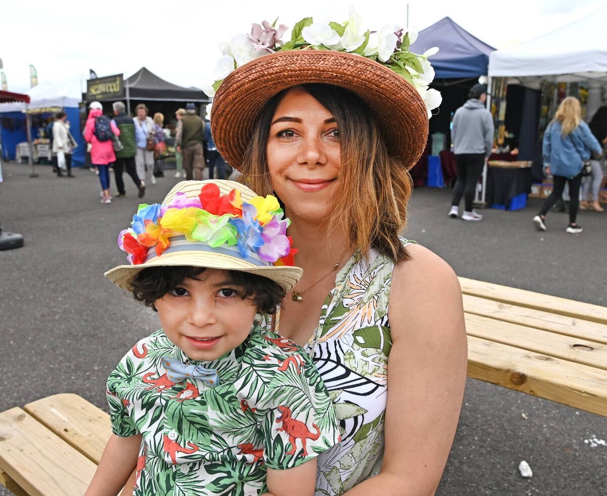 Dressed to impress: Laleh and Ariobanzan O'Sullivan from Castletroy. 