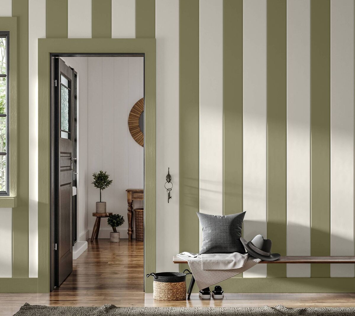 Colourtrend's Fairy Fort and Roux White.