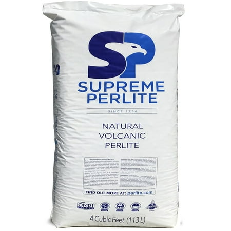 Supreme Horticulture Coarse Grade Perlite – 4 Cubc Foot – 113 Liters – 120 Quarts - Indoor & Outdoor Use – Coarse Grade