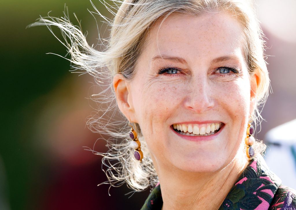 Sophie, Duchess of Edinburgh, in her role as Royal Colonel 5th Battalion, The Rifles, attends a 5 RIFLES Homecoming Parade at Picton Barracks on October 4, 2024 in Bulford, England. 