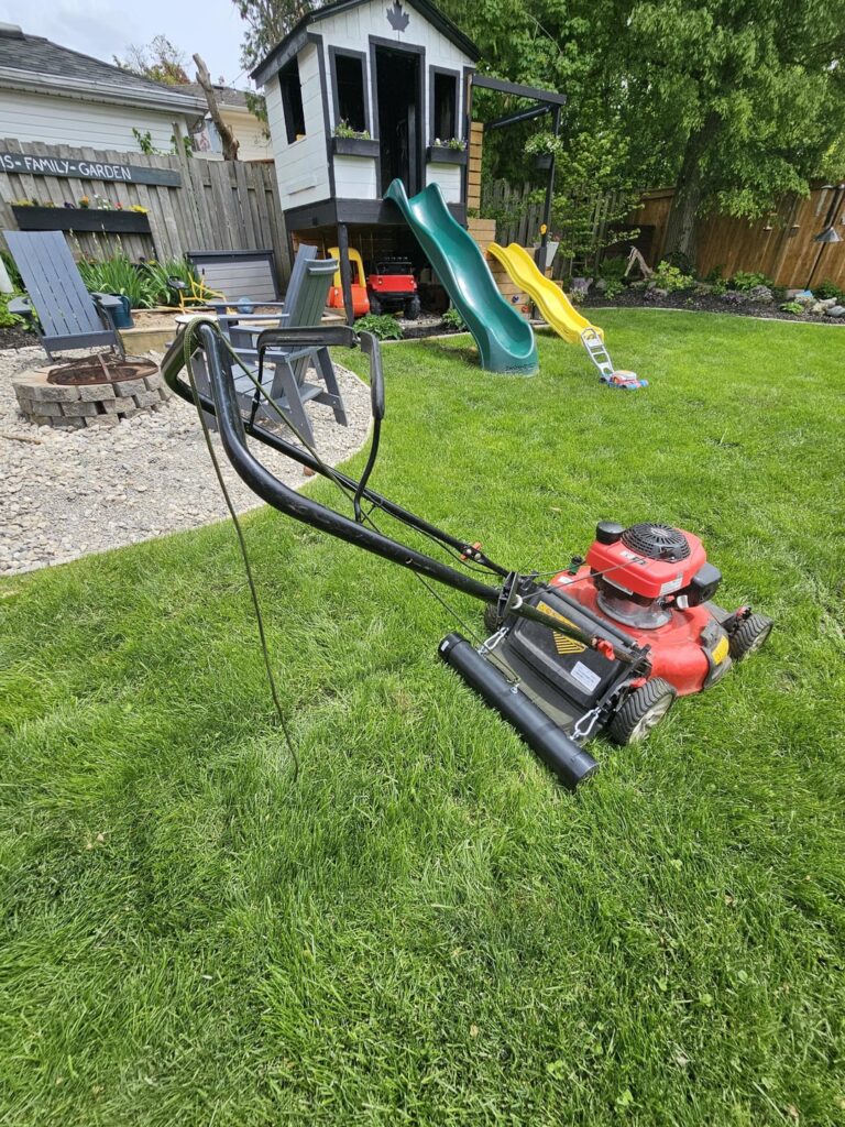 Did my lawn striper out of 3" PVC and no broom. Neighbors still think I'm crazy. Canada