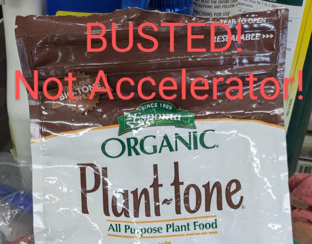 I was wrong! There is no need for accelerator!