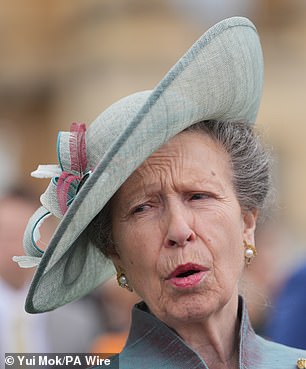 She accessorised with earrings